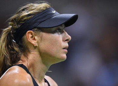 Maria Sharapova (RUS) plays her fourth round match at the 2018 US Open.