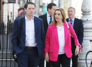 Stephen Teap with Vicky Phelan, one of the women affected by the controversy.