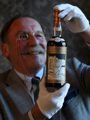 Whisky expert Charles MacLean casting his eye
