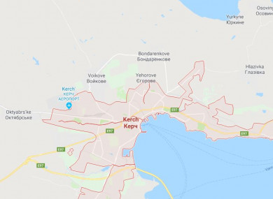 Map of Kerch