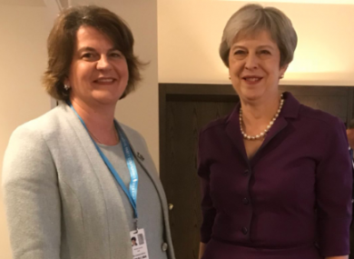 Arlene Foster tweeted this photo of the two leaders yesterday.