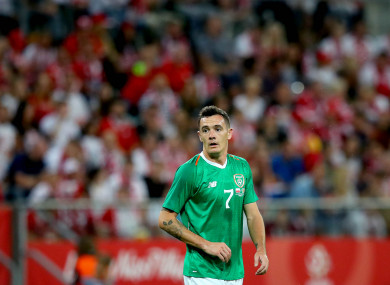 Shaun Williams pictured during last month's friendly in Poland.