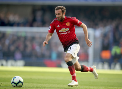 Manchester United's Juan Mata.
