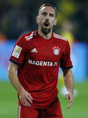 Ribery during Saturday's Bundesliga game.