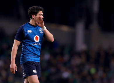 Joey Carbery could provide cover at out-half, scrum-half and fullback.