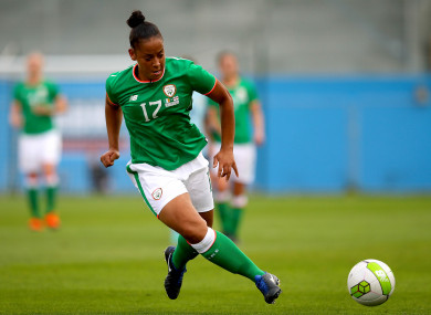 Jarrett in action for Ireland during a 2019 World Cup qualifier.