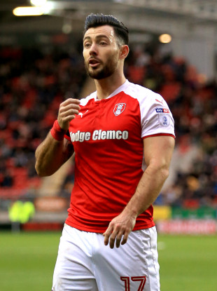 The 27-year-old in action for Rotherham United against Shrewsbury Town last season,