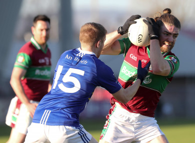 Ruairi Mooney, right, and Coleraine came up short despite a battling performance.