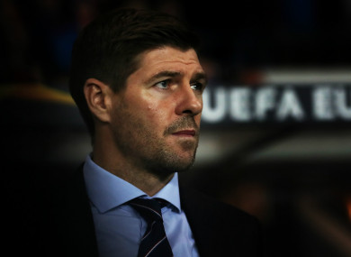 Steven Gerrard (file pic).