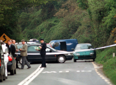The scene in Ashford Co Wicklow of the shooting between the Gardai and Republicans