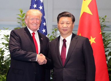 US President Donald Trump and Chinese President Xi Jinping pictured at the G20 Summit in Germany in 2017.