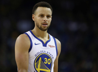 Golden State Warriors star Stephen Curry.