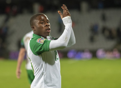 Michael Obafemi recently made his Ireland debut against Denmark.