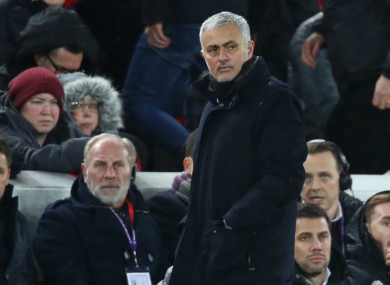 Manchester United manager Jose Mourinho.