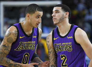 Kyle Kuzma and Lonzo Ball.