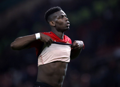 Manchester United's Paul Pogba.