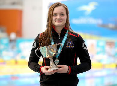 McSharry at the Irish Open Swimming Championships in April.