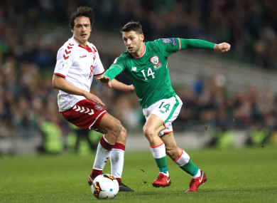 Wes Hoolahan played his final game for Ireland in the World Cup play-off defeat to Denmark last year.