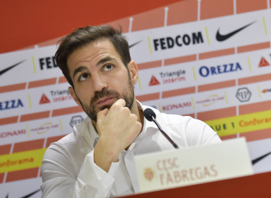 Cesc Fabregas breaks his silence over Thierry Henry's departure as Monaco manager.