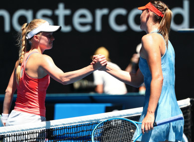 Russian star Maria Sharapova beat Harriet Dart 6-0, 6-0 in Australia overnight.