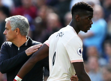 Jose Mourinho (L) and Manchester United star Paul Pogba (R) did not always see eye to eye.