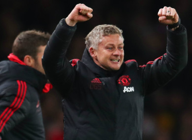 Manchester United caretaker boss Ole Gunnar Solskjaer.