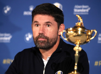 Harrington was today announced as the captain for the 2020 Ryder Cup,