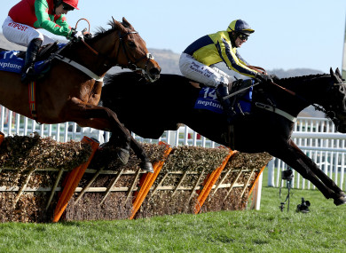 Willoughby Court ridden by David Bass en route to victory at Cheltenham in 2017.