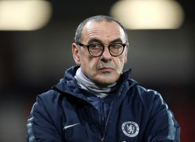 Chelsea manager Maurizio Sarri.