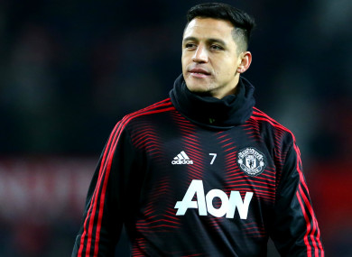 Alexis Sanchez of Manchester United.