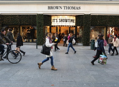 File photo. Brown Thomas store on Grafton Street