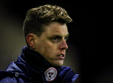 Shelbourne manager Ian Morris got off to a winning start on Friday.