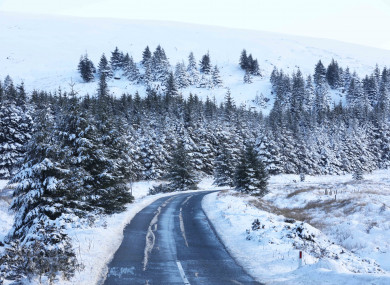 A winter wonderland near the Wicklow Gap in west Wicklow,