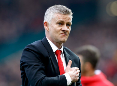 The Red Devils' caretaker boss had to make three first-half substitutions at the weekend.