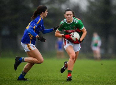 Dayna Finn of Mayo in action against Anna Rose Kennedy of Tipperary.