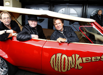 Peter Tork (l), Micky Dolenz and Davy Jones of the Monkees attend a photocall at the O2 Apollo, Manchester, ahead of their UK tour.