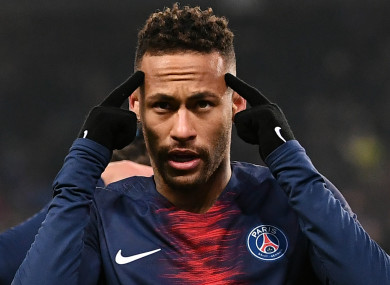 Paris Saint-Germain star Neymar.