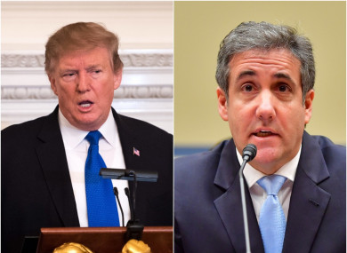 Donald Trump and Michael Cohen