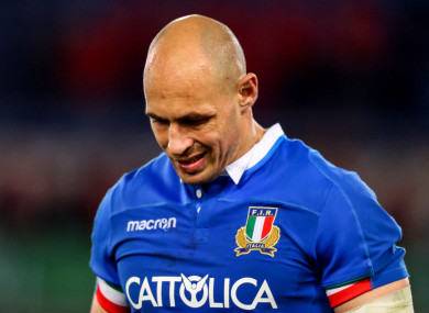 Italy's Sergio Parisse.