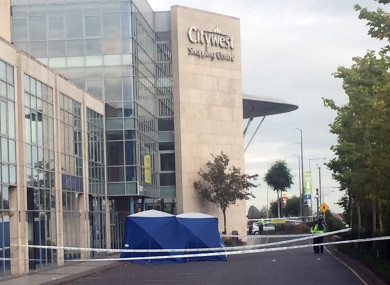 Gardaí at the scene of the shooting in September 2017.