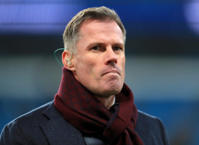 Jamie Carragher (file pic).