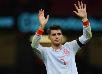 Spain striker Alvaro Morata.