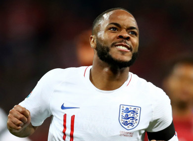 Raheem Sterling has been in impressive form for England and Man City.