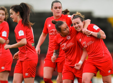 Rebecca Creagh scored three for the Reds on Saturday at Tolka Park.