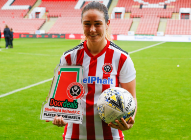 Sheffield United striker Sophie Jones (file pic).