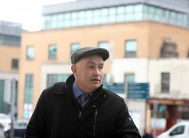 Patrick Quirke arriving at the Criminal Courts of Justice yesterday