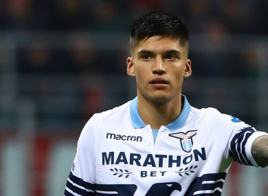Lazio forward Joaquin Correa.