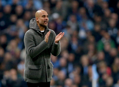 Manchester City manager, Pep Guardiola.