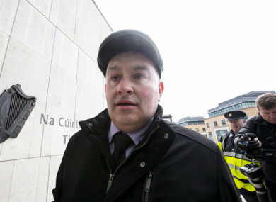 Patrick Quirke arrives at the Criminal Courts of Justice in Dublin