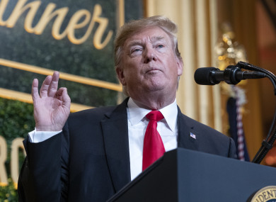 US President Donald Trump